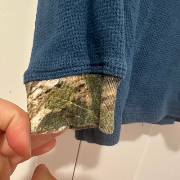 Browning Toddler Blue Camo Waffle Long Sleeve T-shirt Size 2T - Picture 7 of 9